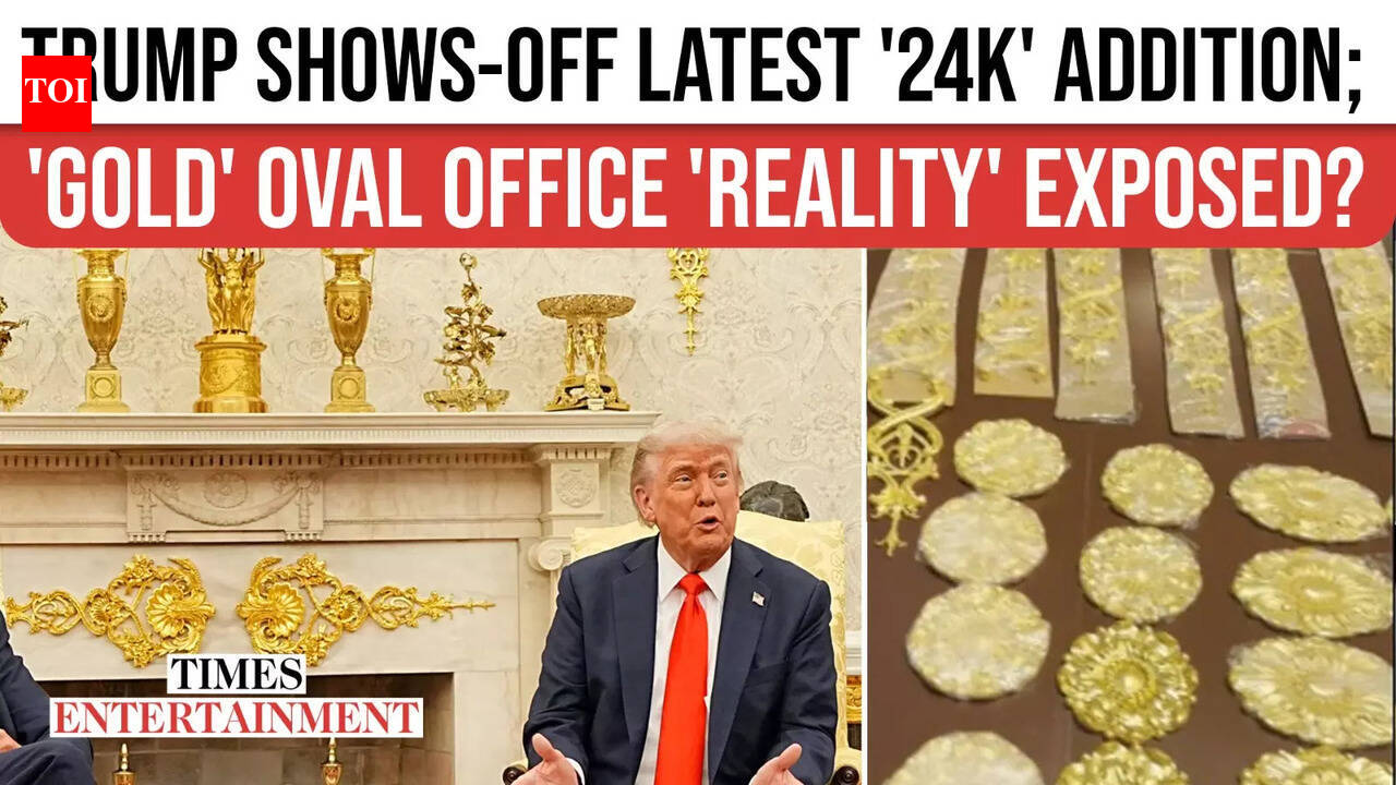 Trump Shows Off Jaw-Dropping '24 karat gold' White House That 'Freak ...
