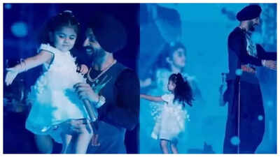 ‘He’s making sure she doesn’t fall’: Diljit Dosanjh leaves fans in awe at Hong Kong concert as he dances and protects a little girl on stage