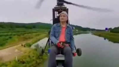 Viral: Chinese influencer Tang Feiji, 55, dies mid-livestream while piloting his helicopter