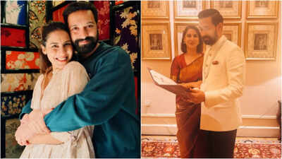 Vikrant Massey's wife Sheetal Thakur drops pictures from the National Award ceremony; captions it with endearing Ed Sheeran song