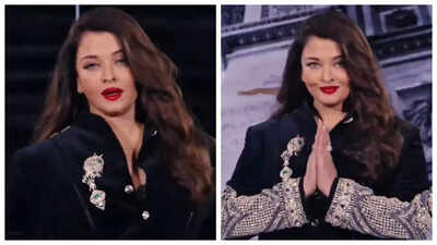 Paris Fashion Week: Aishwarya Rai Bachchan stuns on the runway; dazzles in a shimmery black ensemble