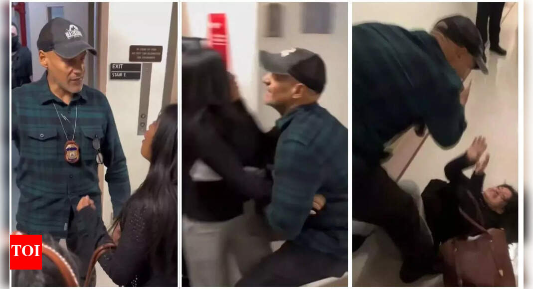 NYC ICE incident: Officer who pushed woman at immigration court reinstated - report