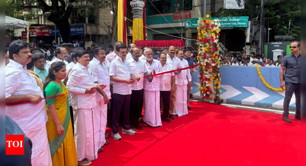 CM M K Stalin opens 1.2 km steel flyover in Chennai’s shopping hub T Nagar