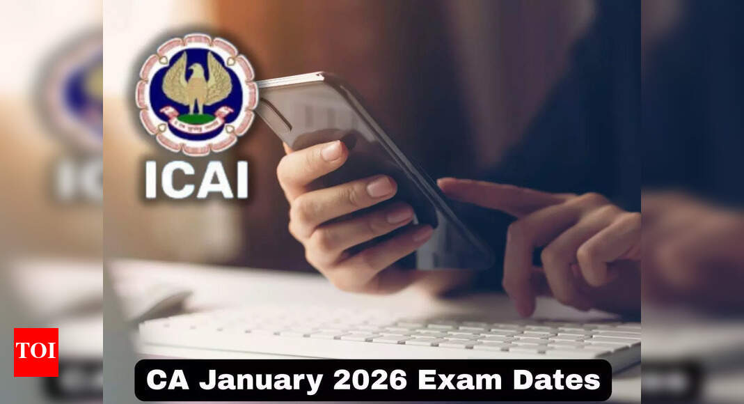 ICAI CA mock test schedule for January 2026 exams released: Check dates and other details here
