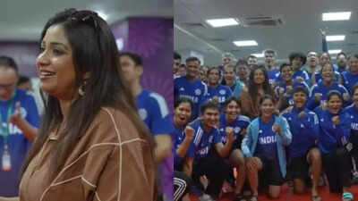 Shreya Ghoshal visits Indian dressing room; motivates players with ‘Piyu Bole’ before Women’s World Cup 2025 opener: WATCH