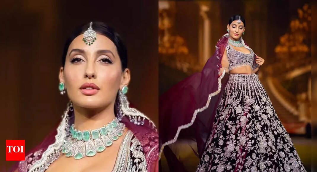 Nora Fatehi's opulent bridal look is breaking the internet