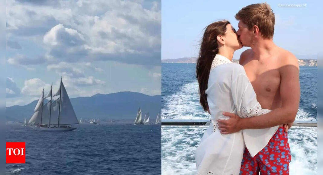 Kelly Piquet marks Max Verstappen’s 28th birthday with a romantic yacht kiss in St. Tropez, fans wish for a Singapore GP win