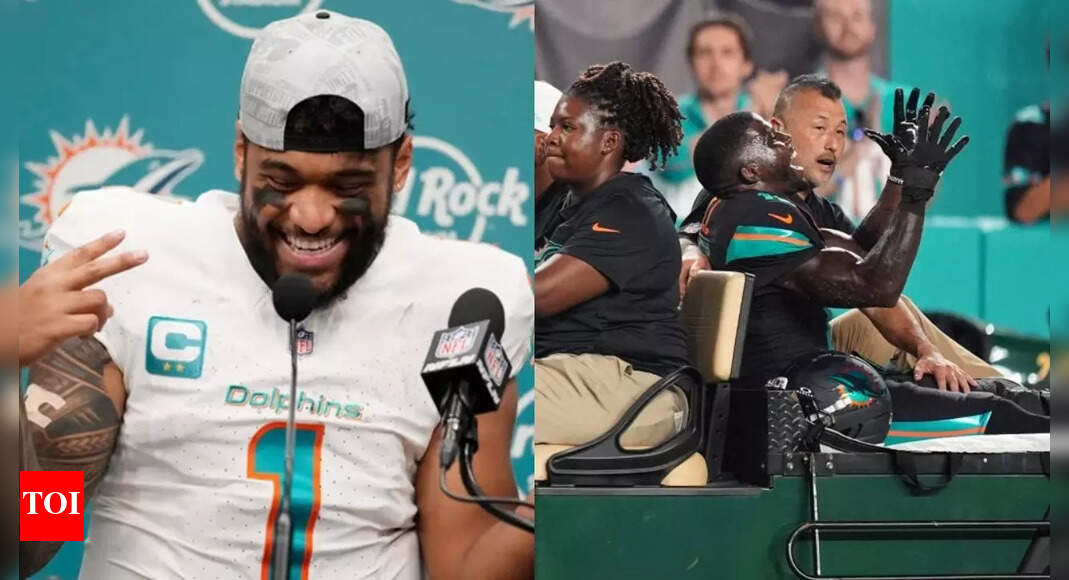 Tua Tagovailoa sparks backlash thanking God for safety right after Tyreek Hill suffers brutal knee injury