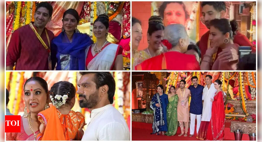 Priyanka visits Rani-Kajol family’s Durga Puja pandal