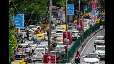 Ashtami celebrations, rain choke traffic in south Delhi