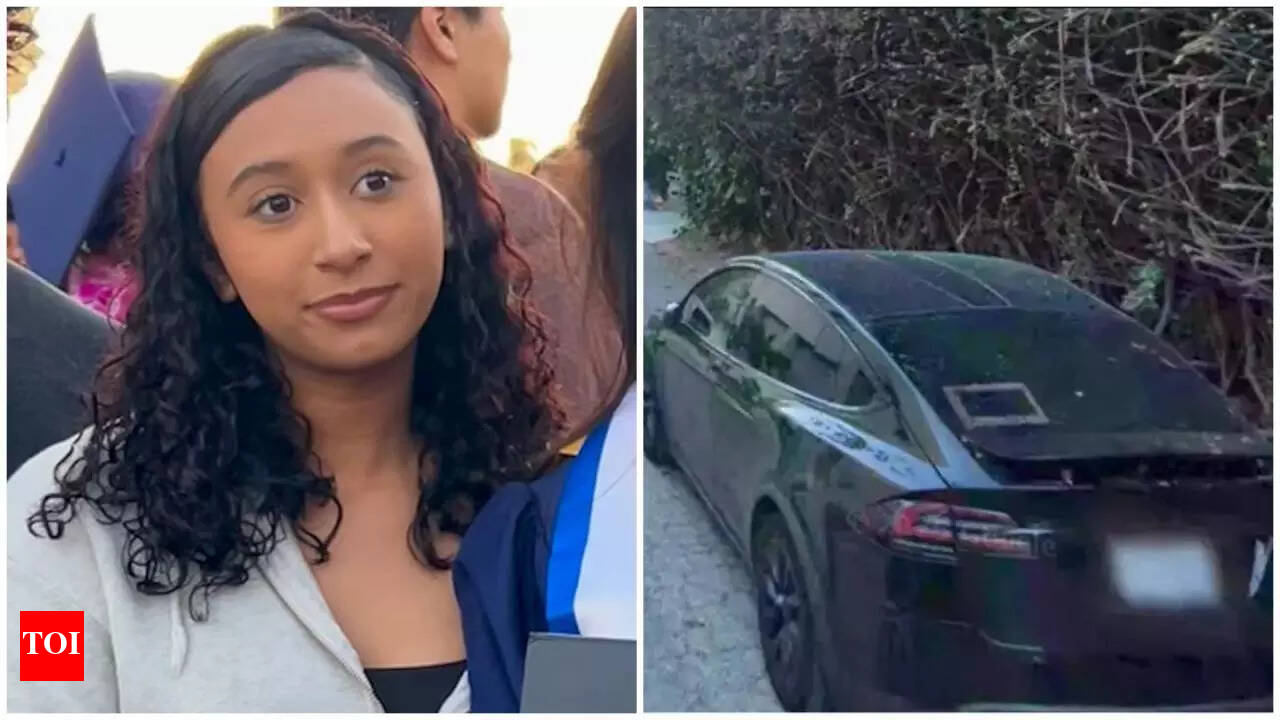 New footage shows Celeste Rivas Hernandez confronting neighbors over prank  a year before her body was found in D4vd's Tesla | - The Times of India
