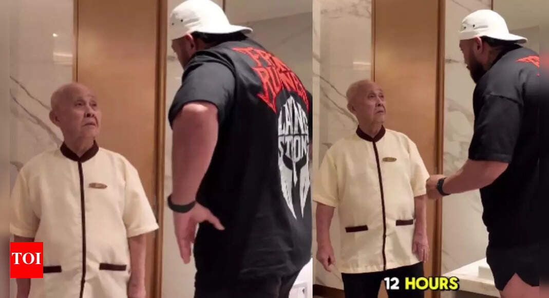 91-year-old Singaporean worker amazes traveller by working 12-hour shifts; social media praise his dedication and strength | Watch