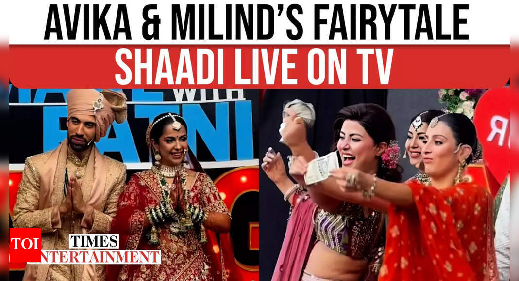 Avika Gor and Milind Chandwani make their first appearance as newlyweds on Pati Patni Aur Panga sets