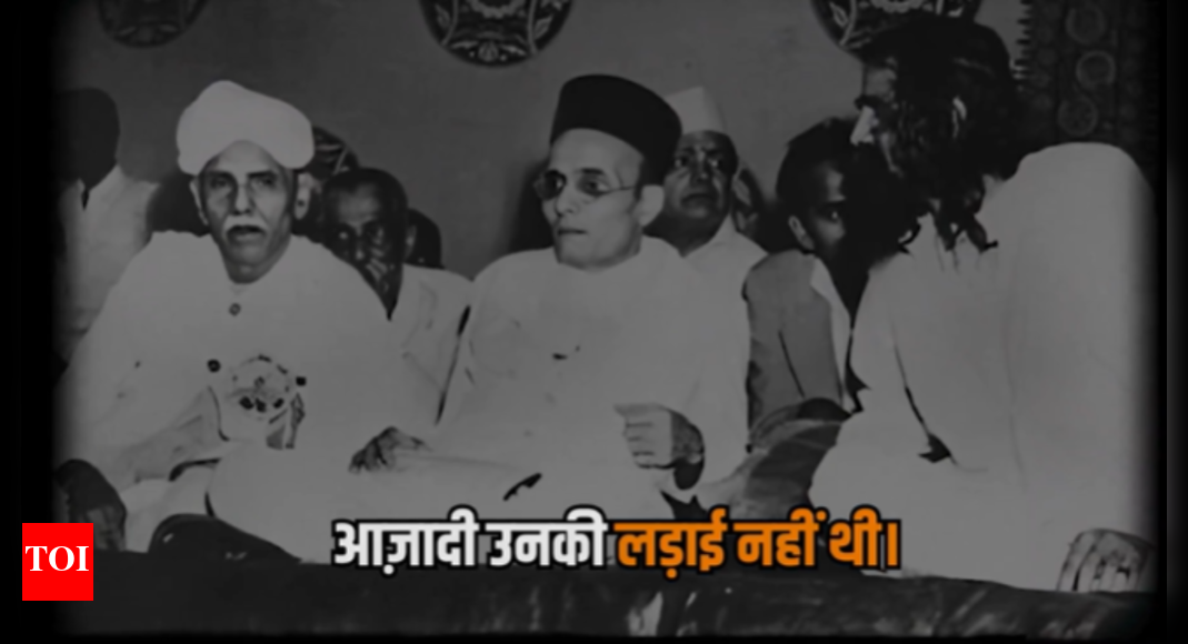 <div>'RSS stood with British': Congress says INC 'fought for freedom'; reminds PM Modi of VD Savarkar's allegiance</div>