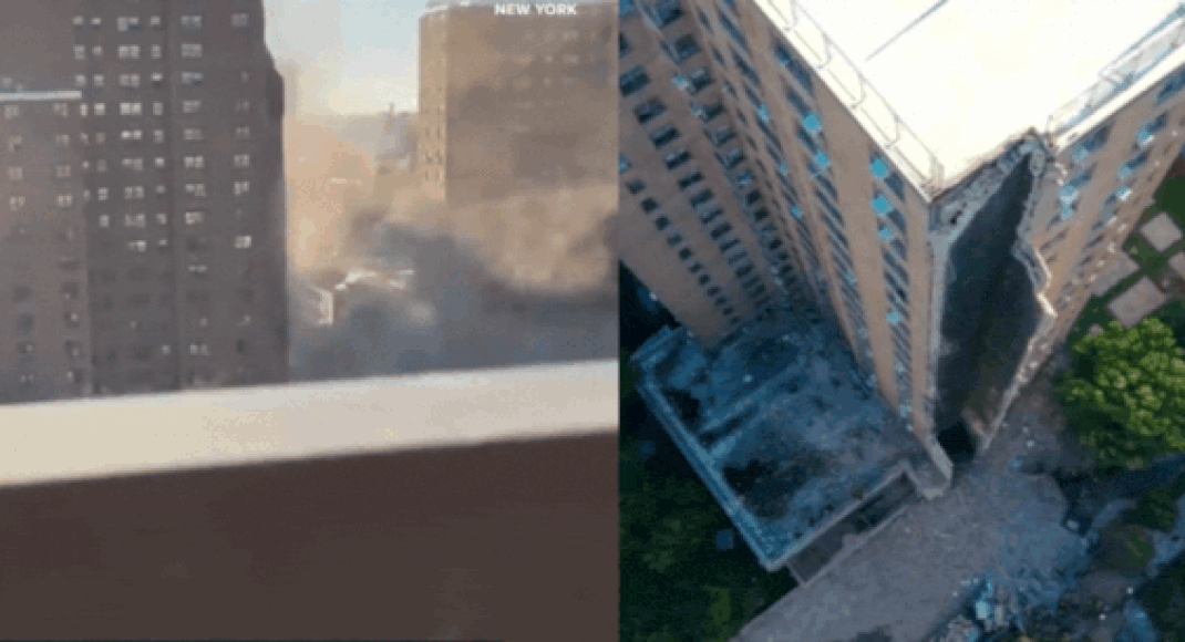 Watch: New York high-rise housing tower collapses partially; sparks emergency response