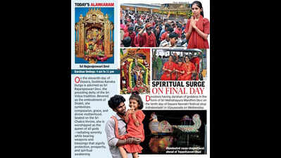 Bhavani devotees throng Kanaka Durga temple during Dasara celebrations