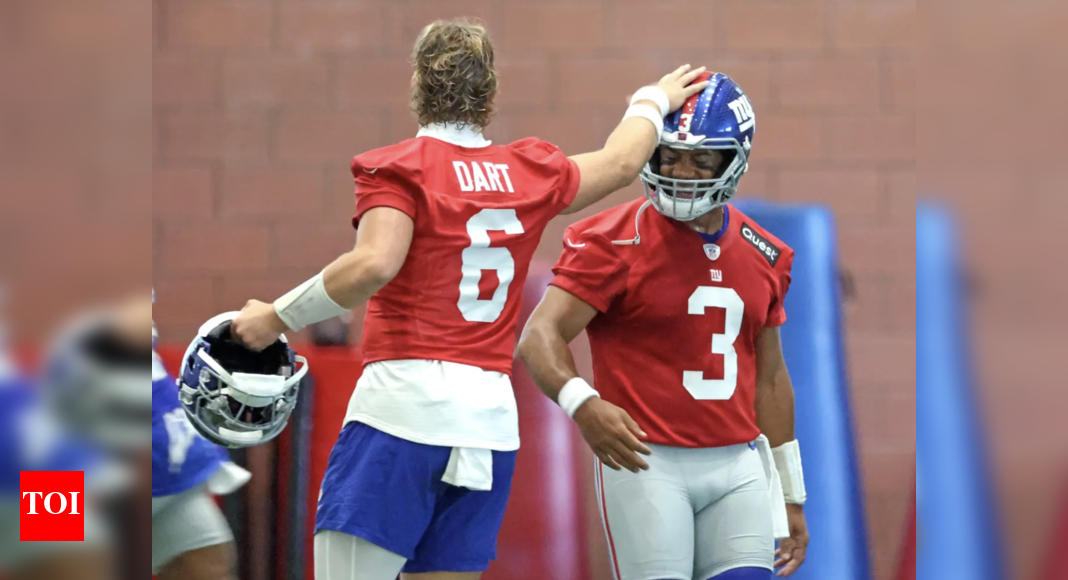 Russell Wilson caught looking ‘disgusted’ during Jaxson Dart’s locker room speech, and fans are losing it