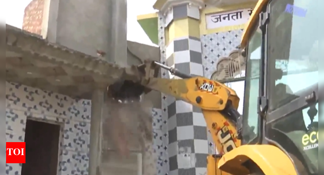 Watch: Illegal mosque on govt land bulldozed in Sambhal; SP says 30-day notice ignored