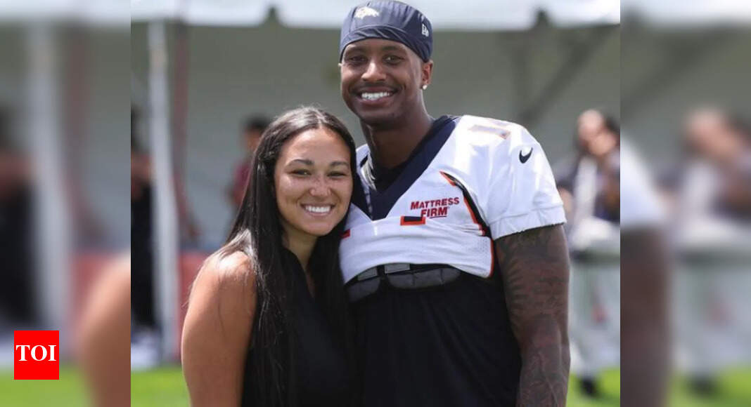 Courtland Sutton’s wife Brea turns heads on Broncos sidelines and steals the spotlight as husband dominates Bengals in 28-3 blowout