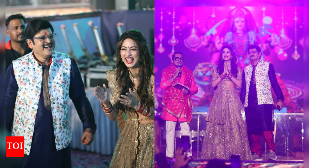 Anita Bhabi and Manmohan Tiwari from Bhabiji Ghar Par Hai celebrate Navratri with fans through garba