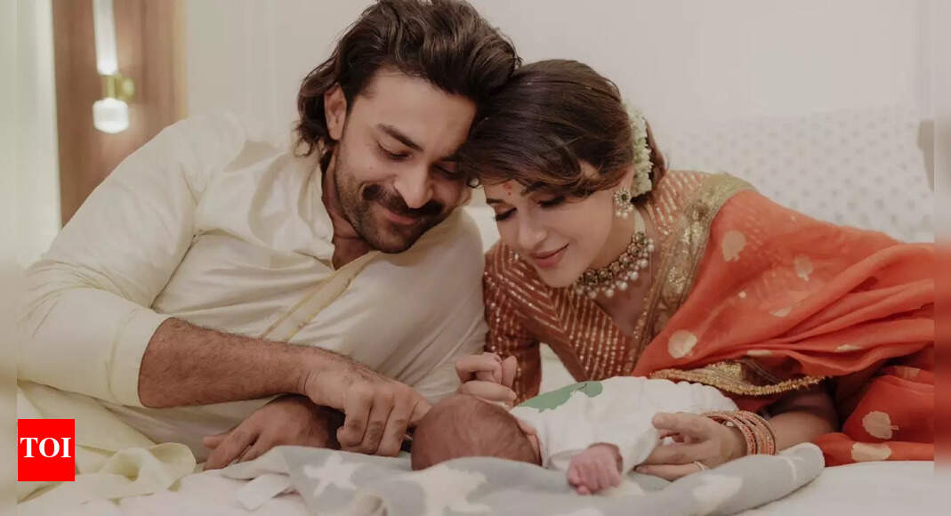 Varun Tej and Lavanya Tripathi introduce their son, Vayuv Tej Konidela, Shares video from joyful naming ceremony