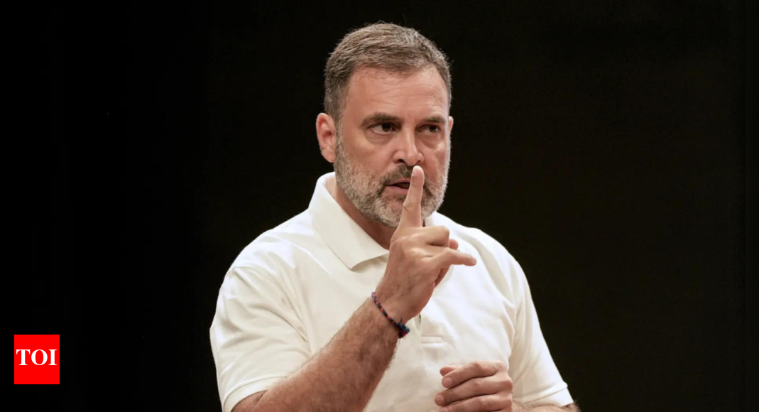 <div>'Wholesale attack on democracy in India': Rahul Gandhi in Colombia; BJP calls him 'leader of propaganda'</div>
