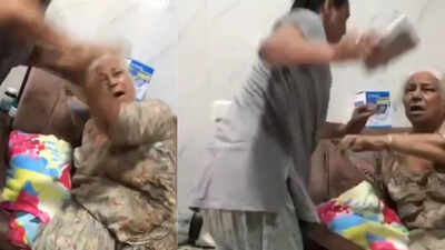 Hair pulled, slapped repeatedly, hit with steel glass: Woman beats mother-in-law in Punjab; grandson films assault