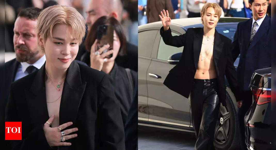 Jimin goes shirtless in Dior and breaks the internet at Paris Fashion Week