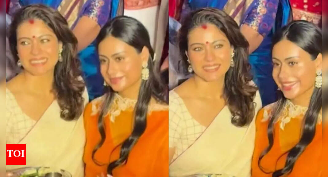 Dussehra 2025: Kajol lights up Vijayadashami as she celebrates sindoor khela with daughter Nysa - WATCH