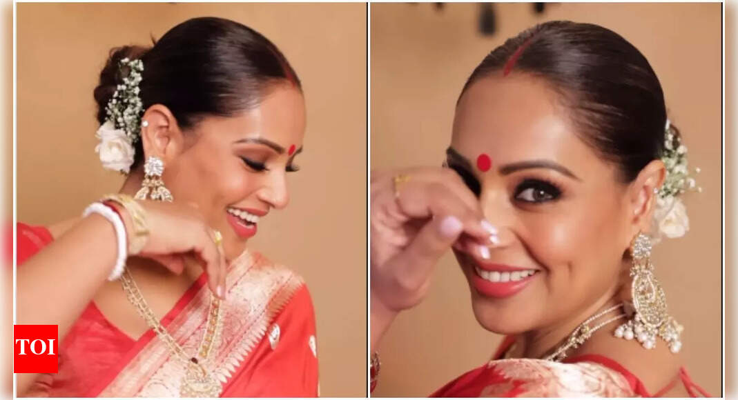 Bipasha Basu joins “Bipasha Bipasha” trend, shares amazing reel in stunning saree - watch video