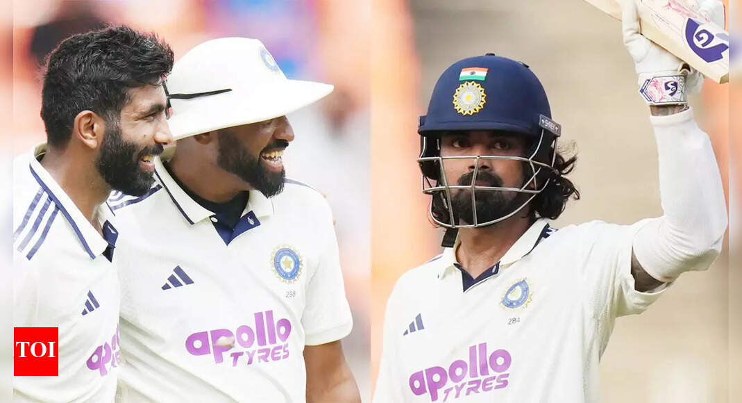 IND vs WI: Siraj, Bumrah rip through West Indies; KL Rahul slams fifty