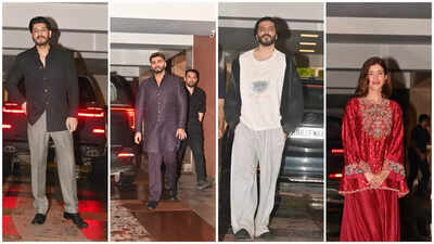 Anshula Kapoor and Rohan Thakkar host engagement bash on Dussehra; Arjun, Shanaya, Harsh Varrdhan, Rhea join Kapoor family