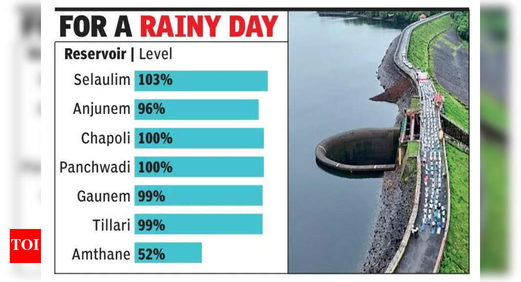 Dams record full storage as monsoon enters last phase in Goa