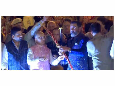 Bobby Deol marks Dussehra in Delhi: Actor performs Ravan Dahan at Lav Kush Ramlila