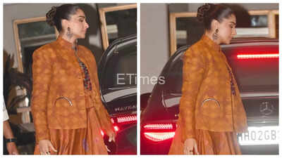 Sonam Kapoor avoids paparazzi as she arrives at Anshula Kapoor's engagement amid reports of second pregnancy - See photos