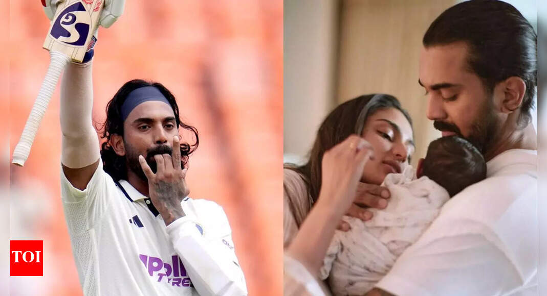 IND vs WI 1st Test: In five words! Wife Athiya Shetty reacts to KL Rahul’s century celebration | Cricket News – The Times of India