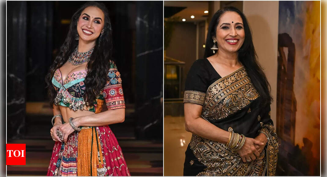 Ketki Dave and Lauren Gottlieb dazzle at Pune Times Garba Nite