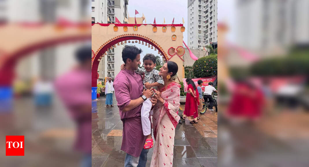 Yash, Nussrat & Little One Light Up Pujo — Together in the Midst of Whispers