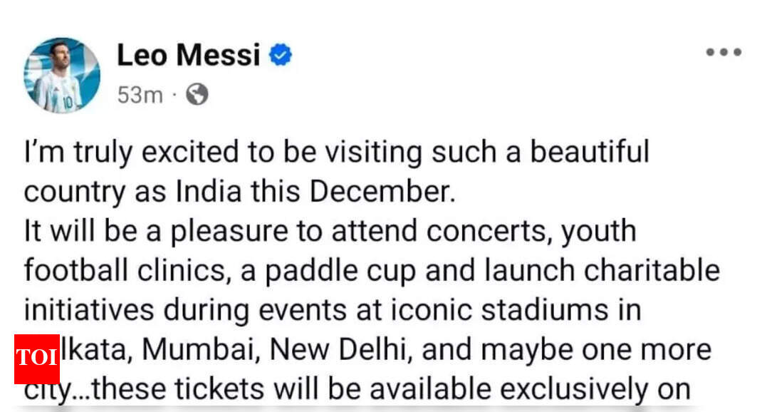Messi’s Big Announcement: India, Here I Come!