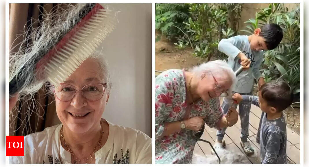 Nafisa Ali’s grandkids help her cope with hair fall amid chemo