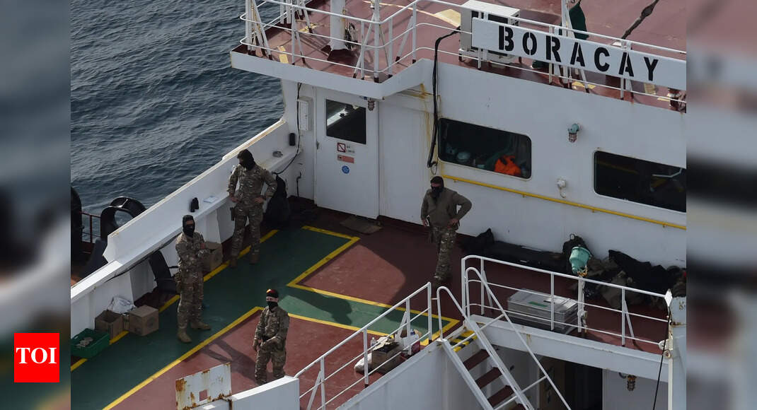 Russia-linked tanker stopped by France resumes voyage: vessel trackers
