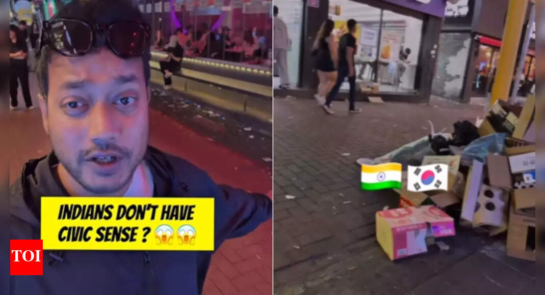 Viral: Man shows littered streets in South Korea, questions why only Indians face civic sense criticism