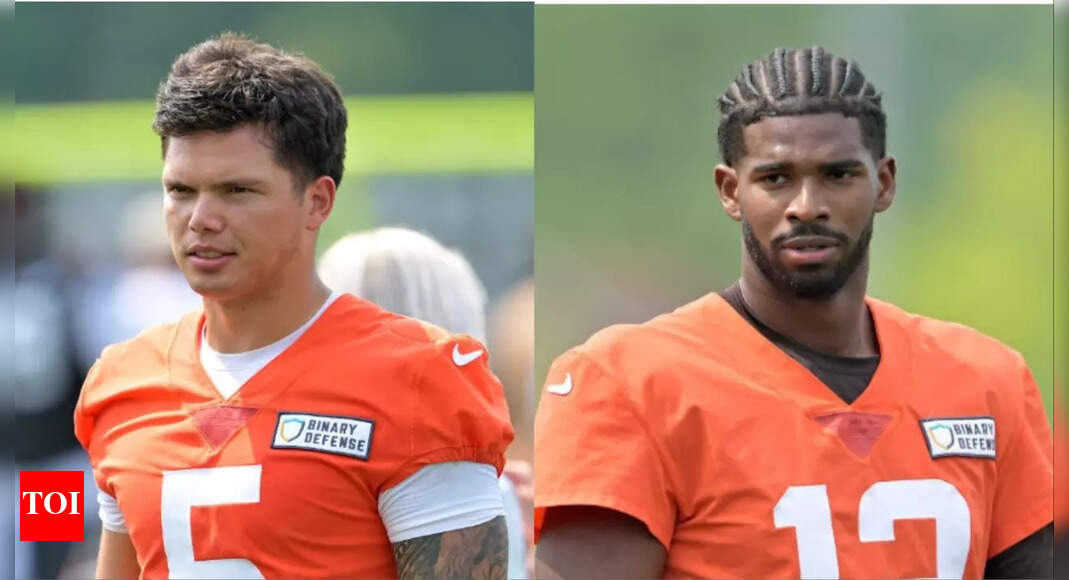 “Need to get my dad a passport”: Cleveland Browns rookies Shedeur Sanders and Dillon Gabriel have contrasting first NFL game stories