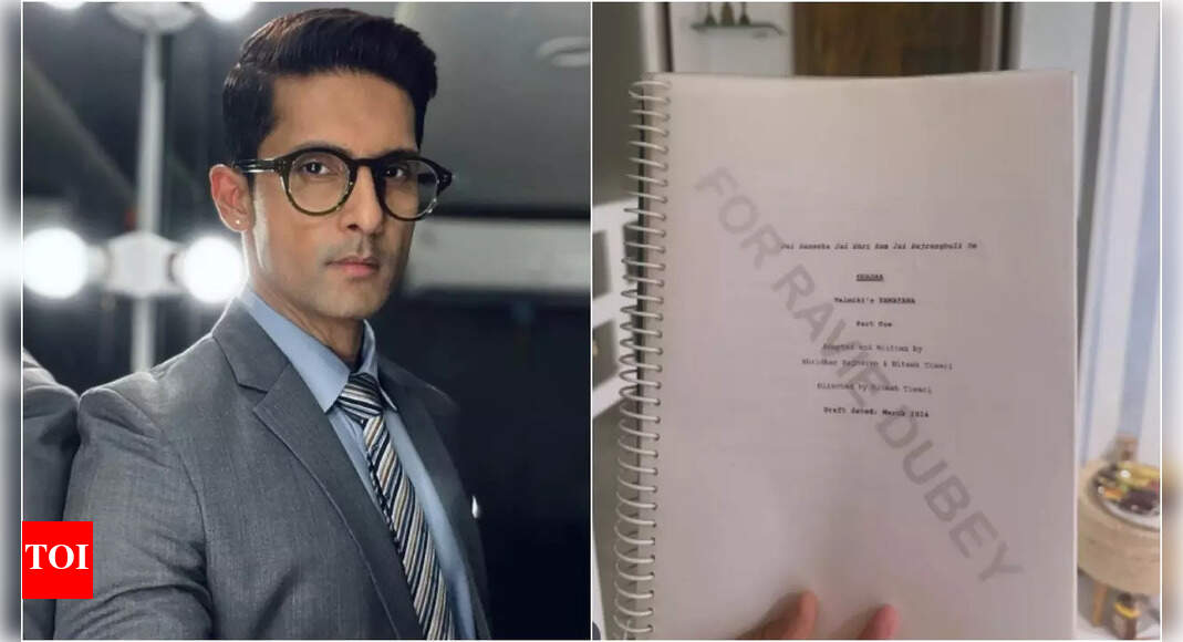 <div>Ravie Dubey drops pic of 'Ramayana' script: 'Our attempt...'</div>