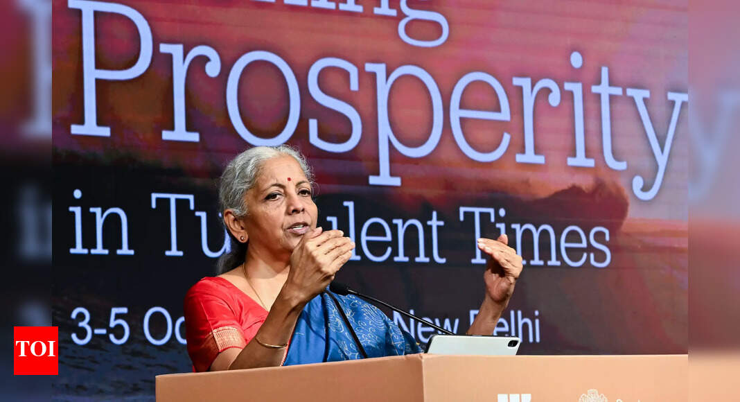 External shocks’ impact on growth limited: FM Sitharaman