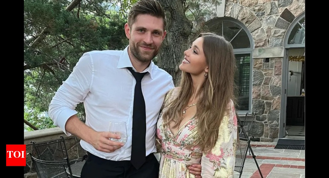 Leon Draisaitl’s wife Celeste Desjardins turns heads in rare new photos from their lavish and grand French wedding