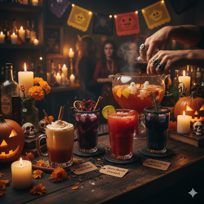 Bebidas de Halloween con Toque Hispánico: Sabor, Tradición y Magia en tu Copa