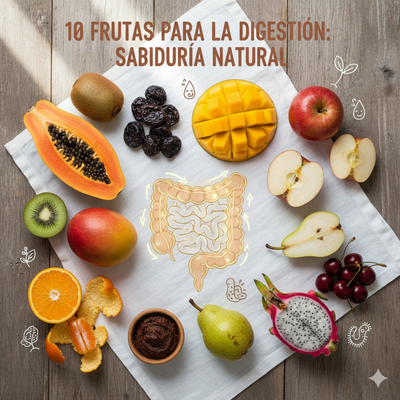 10 Frutas que Ayudan a la Digestión y al Tránsito Intestinal: Sabiduría Natural para Sentirse Mejor