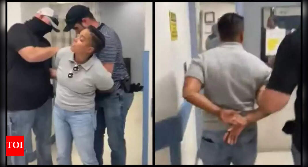 <div>Watch: Chicago official shoved and handcuffed by ICE at hospital; Mayor condemns agents 'abusive tactics'</div>
