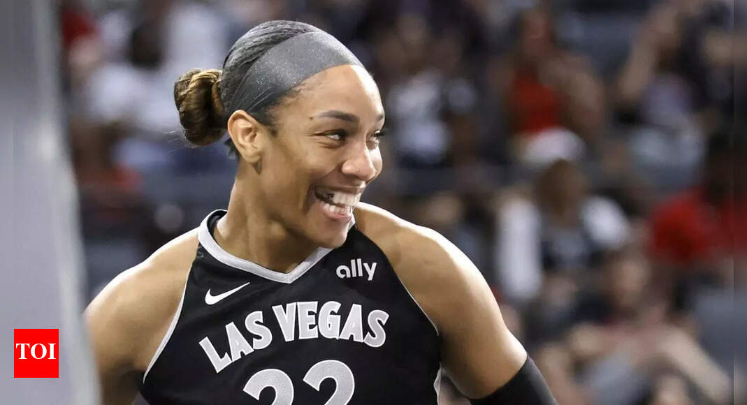 A’ja Wilson celebrates with '400 Degreez' rapper after Las Vegas Aces’ Game 1 blowout over Phoenix Mercury